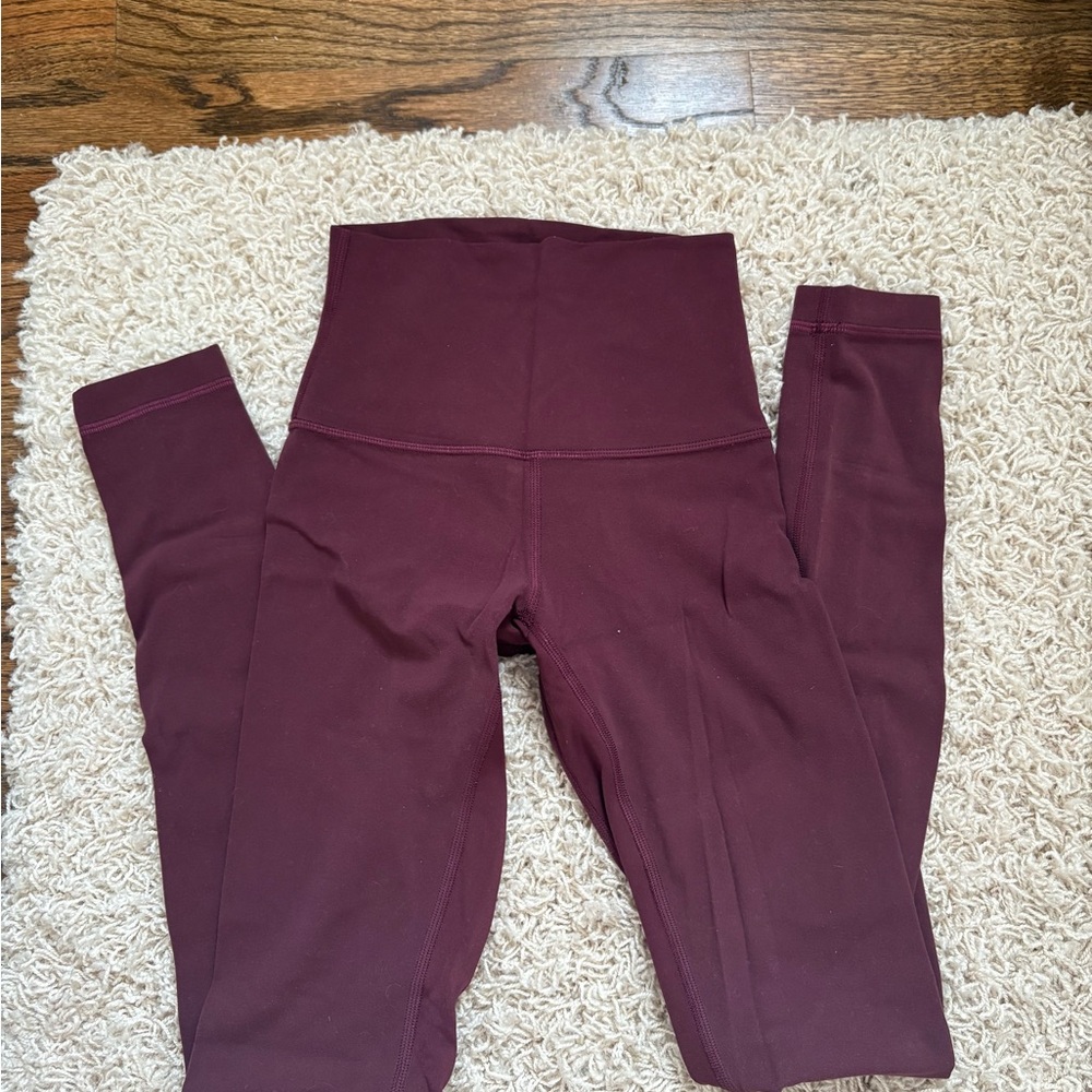 Lululemon Align High-waisted Leggings Burgandy